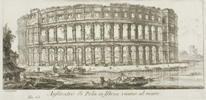 Amphitheater of Pola in Istria Near the Sea, Plate 23 from Some Views of Triumphal Arches and Other Monuments