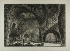 Another Interior View of the Villa of Maecenas, Tivoli, from Views of Rome