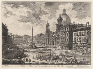 View of Piazza Navona on the Ruins of the Stadium of Domitian (from: Views of Rome) by Giovanni Battista Piranesi