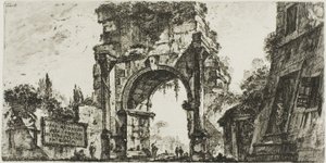 Arch of Drusus at the Porta S. Sebastiano in Rome, plate 8 from Some Views of Triumphal Arches and Other Monuments
