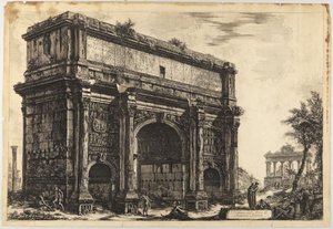 Arch of Septimius Severus by Giovanni Battista Piranesi