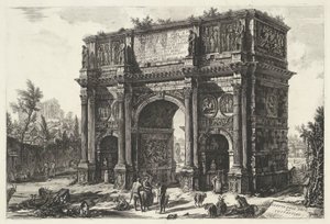 Arch of Constantine in Rome by Giovanni Battista Piranesi