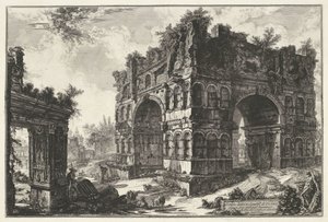 Arch of Janus and the Arch of the Money Changers in Rome (series title: Views of Rome) by Giovanni Battista Piranesi