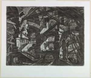 Carceri Series, Plate XIV by Giovanni Battista Piranesi