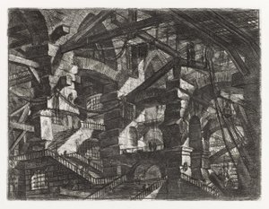 Carceri Series, Plate XIV by Giovanni Battista Piranesi