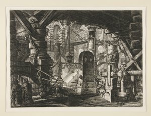 Carceri, XVI: The Pier with Chains by Giovanni Battista Piranesi