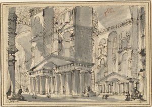 Fantasy of an Ancient Bath by Giovanni Battista Piranesi