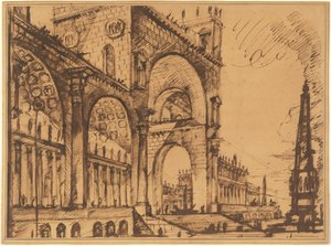 Fantasy on a Magnificent Triumphal Arch by Giovanni Battista Piranesi