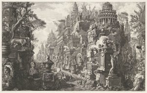 Frontispiece with a Fantasy Representation of the Via Appia Antica by Giovanni Battista Piranesi