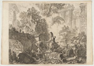 Frontispiece, with Statue of Minerva by Giovanni Battista Piranesi