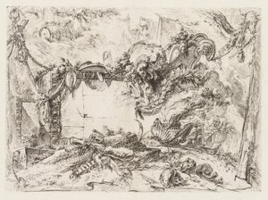 Groteschi: Ruins with Skulls and a Smoking Vase by Giovanni Battista Piranesi