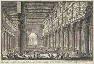 Interior of St. Paul Outside the Walls in Rome (Views of Rome) by Giovanni Battista Piranesi