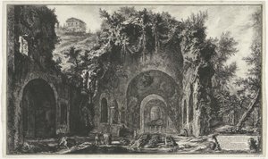 Nymphaeum of Egeria near Rome by Giovanni Battista Piranesi