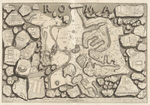 Map of Rome Drawn with the Location of All Ancient Monuments by Giovanni Battista Piranesi