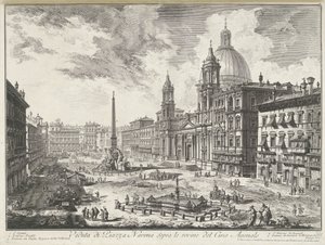 Piazza Navona in Rome by Giovanni Battista Piranesi