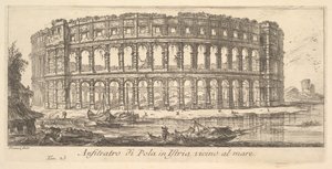 Amphitheater of Pola in Istria near the Sea (Plate 23)