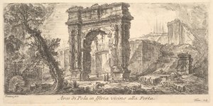 Plate 24: Arch of Pola in Istria near the Gate by Giovanni Battista Piranesi