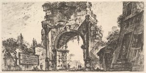 Arch of Drusus at the Porta S. Sebastiano in Rome by Giovanni Battista Piranesi