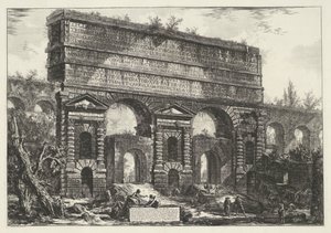 Porta Maggiore in Rome, Views of Rome (series title) by Giovanni Battista Piranesi