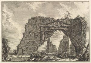 Remains of a Covered Portico in a Villa of Domitian