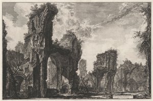Ruins of the Sisto, or the Great Hall of the Baths of Antoninus by Giovanni Battista Piranesi