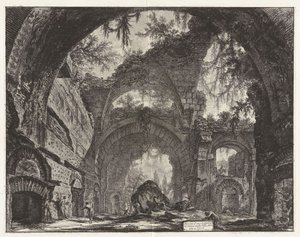 Ruins of a Sculpture Gallery at Hadrian
