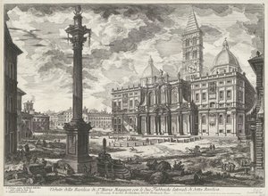 Santa Maria Maggiore in Rome Views of Rome (series title) by Giovanni Battista Piranesi