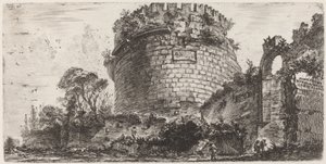 Tomb of Metella Called Capo di Bove by Giovanni Battista Piranesi