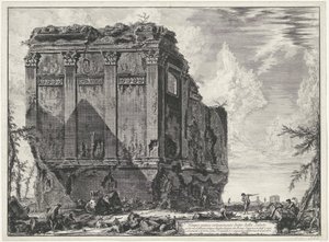 Temple of Salus near Rome by Giovanni Battista Piranesi