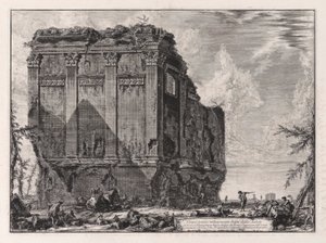 Ancient Temple Commonly Called the Temple of Health on the Via... by Giovanni Battista Piranesi