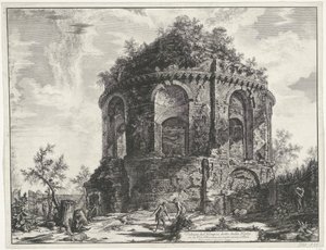 Temple of Tosse near Tivoli by Giovanni Battista Piranesi