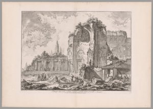 Temple of Sol and Luna, from Views of Rome by Giovanni Battista Piranesi