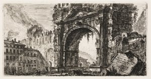 The Arch at Rimini built by Augustus, plate 17 from Some Views of Triumphal Arches and other monuments by Giovanni Battista Piranesi