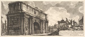 The Arch of Septimius Severus by Giovanni Battista Piranesi