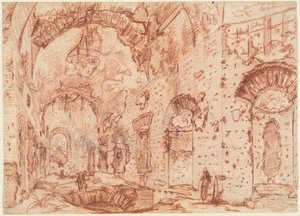 The "Canopus" of the Villa Adriana at Tivoli by Giovanni Battista Piranesi