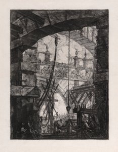 The Grand Piazza, plate 4 from Carceri by Giovanni Battista Piranesi