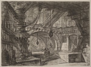 The Pier with Chains by Giovanni Battista Piranesi