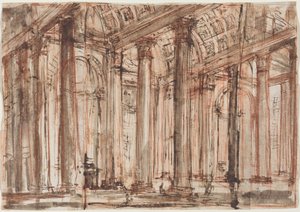 The Portico of the Pantheon by Giovanni Battista Piranesi