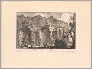The Remains of the Mausoleum of Augustus, plate XXI from The Campus Martius of Ancient Rome by Giovanni Battista Piranesi