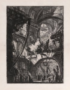 The Smoking Fire, Plate 6 from Carceri by Giovanni Battista Piranesi