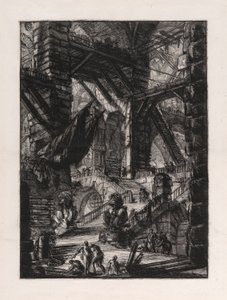 The Staircase with Trophies, Plate 8 from Carceri