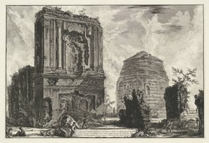 Tombs of Licinianus Piso and the Cornelius Family along the Via Appia by Giovanni Battista Piranesi