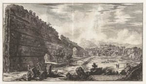View of the Remains of the Praetorian Fort in Hadrian