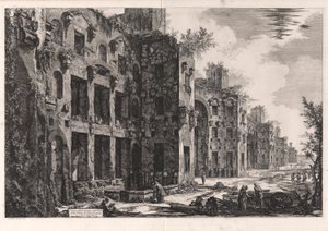 View of the Upper Remains of the Baths of Diocletian at Santa Maria degli Angeli (interior of the Frigidarium: south wall), from Views of Rome by Giovanni Battista Piranesi