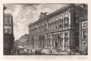 View of the Palazzo Built on the Quirinal for the Secretary of the Briefs and the Sacred Council (from Views of Rome) by Giovanni Battista Piranesi