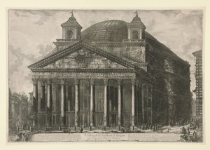 View of the Pantheon of Agrippa, today S. Maria ad Martyres, from Views of Rome by Giovanni Battista Piranesi