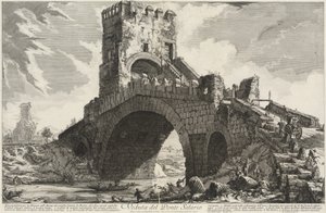 View of the Salario Bridge by Giovanni Battista Piranesi