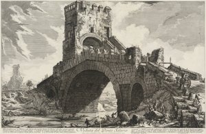 View of the Salario Bridge by Giovanni Battista Piranesi