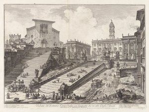 View of the Roman Capitol with Staircase