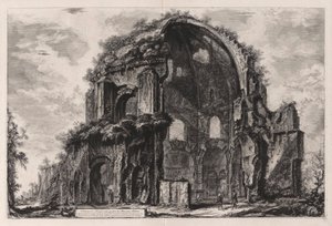 View of the Octagonal Temple of Minerva Medica (now considered to have been a nymphaeum in the Horti Liciniani or Gardens of Licinius), from Views of Rome by Giovanni Battista Piranesi